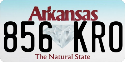 AR license plate 856KRO