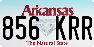 AR license plate 856KRR