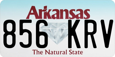 AR license plate 856KRV