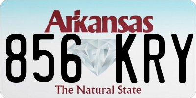 AR license plate 856KRY