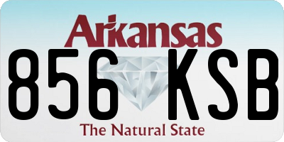 AR license plate 856KSB