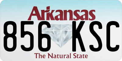 AR license plate 856KSC