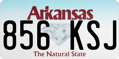 AR license plate 856KSJ