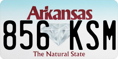 AR license plate 856KSM