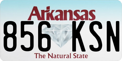 AR license plate 856KSN