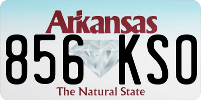 AR license plate 856KSO