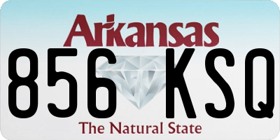 AR license plate 856KSQ