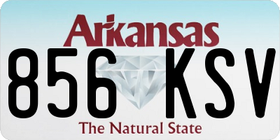 AR license plate 856KSV
