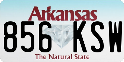 AR license plate 856KSW