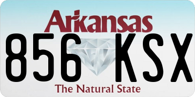 AR license plate 856KSX