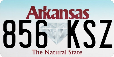 AR license plate 856KSZ