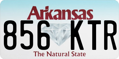 AR license plate 856KTR