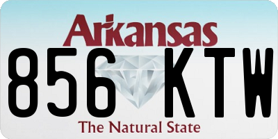 AR license plate 856KTW