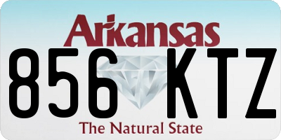 AR license plate 856KTZ
