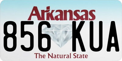AR license plate 856KUA