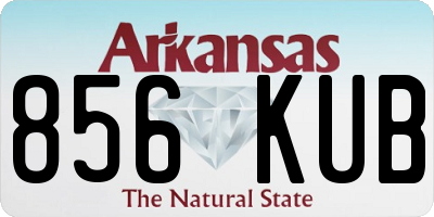 AR license plate 856KUB