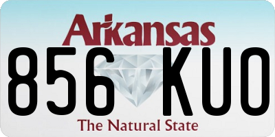AR license plate 856KUO