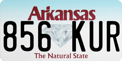 AR license plate 856KUR