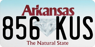 AR license plate 856KUS