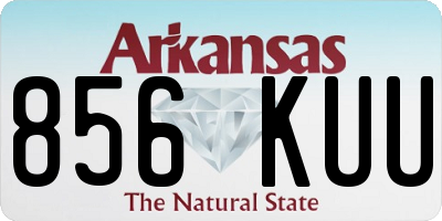 AR license plate 856KUU