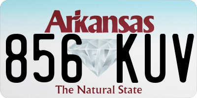 AR license plate 856KUV