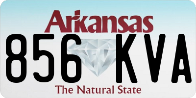 AR license plate 856KVA