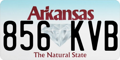 AR license plate 856KVB