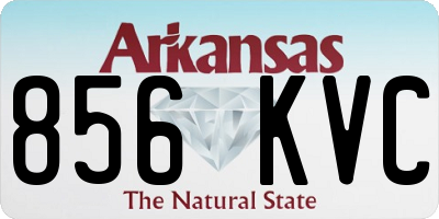 AR license plate 856KVC