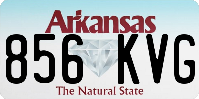 AR license plate 856KVG