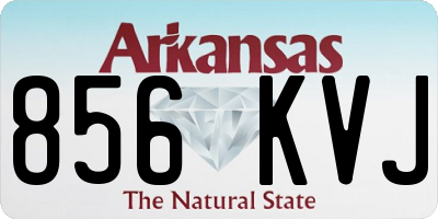 AR license plate 856KVJ
