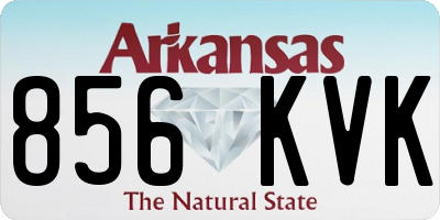 AR license plate 856KVK