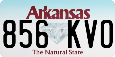 AR license plate 856KVO