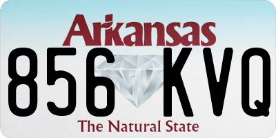 AR license plate 856KVQ