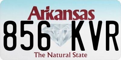 AR license plate 856KVR