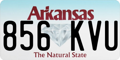 AR license plate 856KVU