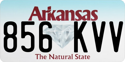 AR license plate 856KVV