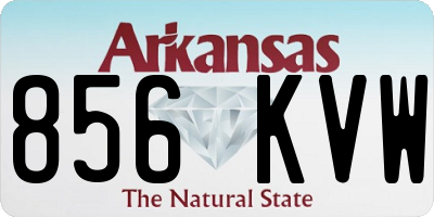 AR license plate 856KVW