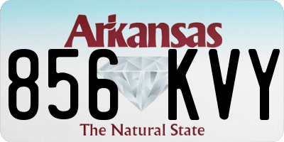 AR license plate 856KVY
