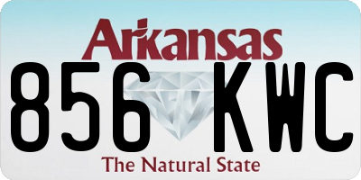 AR license plate 856KWC