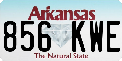 AR license plate 856KWE