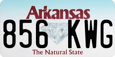 AR license plate 856KWG