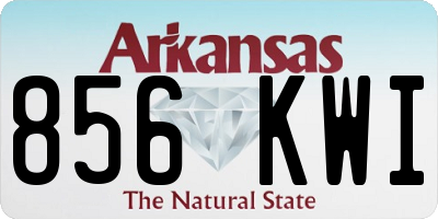 AR license plate 856KWI