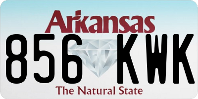 AR license plate 856KWK