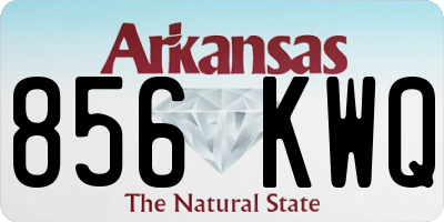 AR license plate 856KWQ