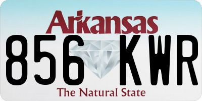 AR license plate 856KWR