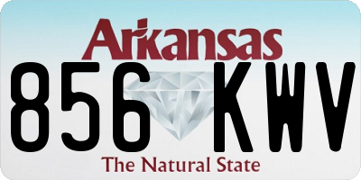 AR license plate 856KWV