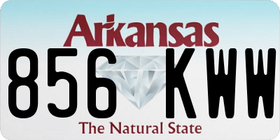AR license plate 856KWW