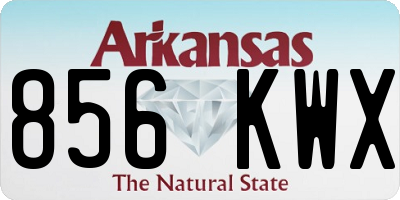 AR license plate 856KWX