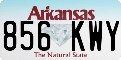 AR license plate 856KWY