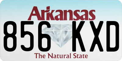 AR license plate 856KXD